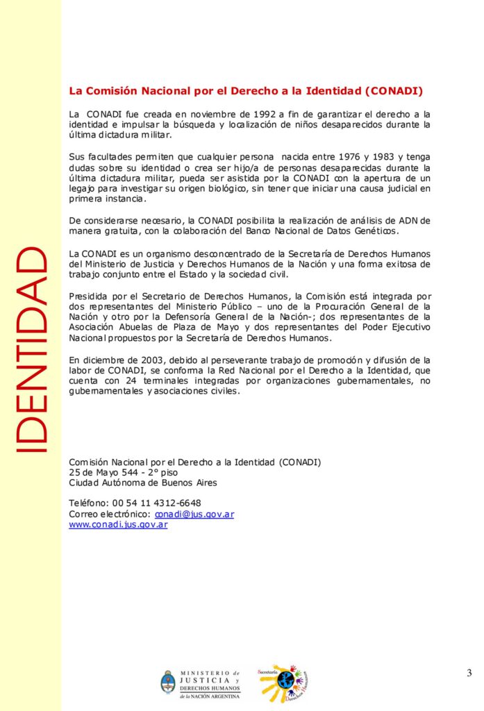 identidad derechos y facultades